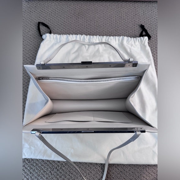 Celine Clasp leather handbag white - Picture 4 of 7